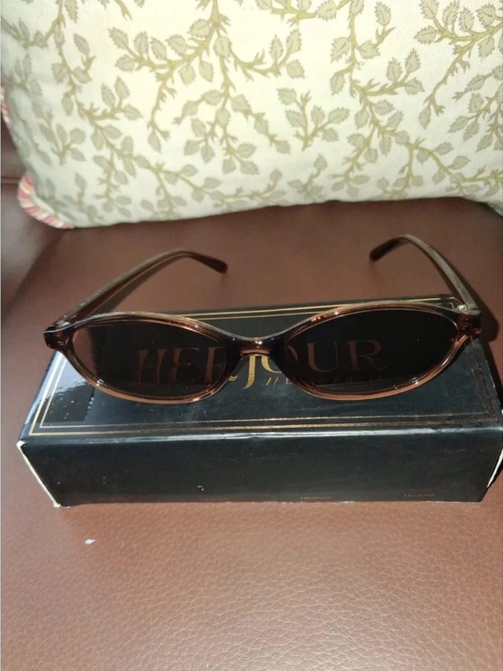 Brown Slim Oval Women's Sunglasses